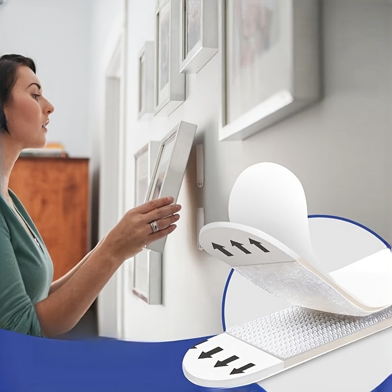 Picture Hanging Strip - 24 زوجًا من شرائط تعليق الصور