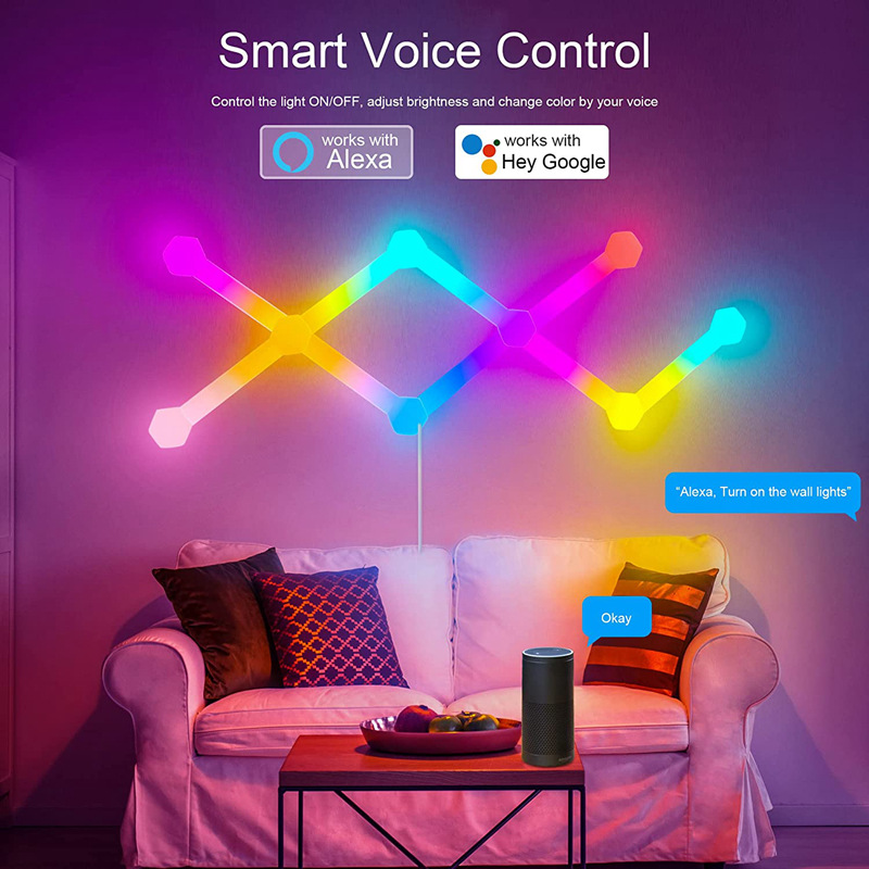 App Home Improvement - إضاءة LED متعددة الألوان على شكل