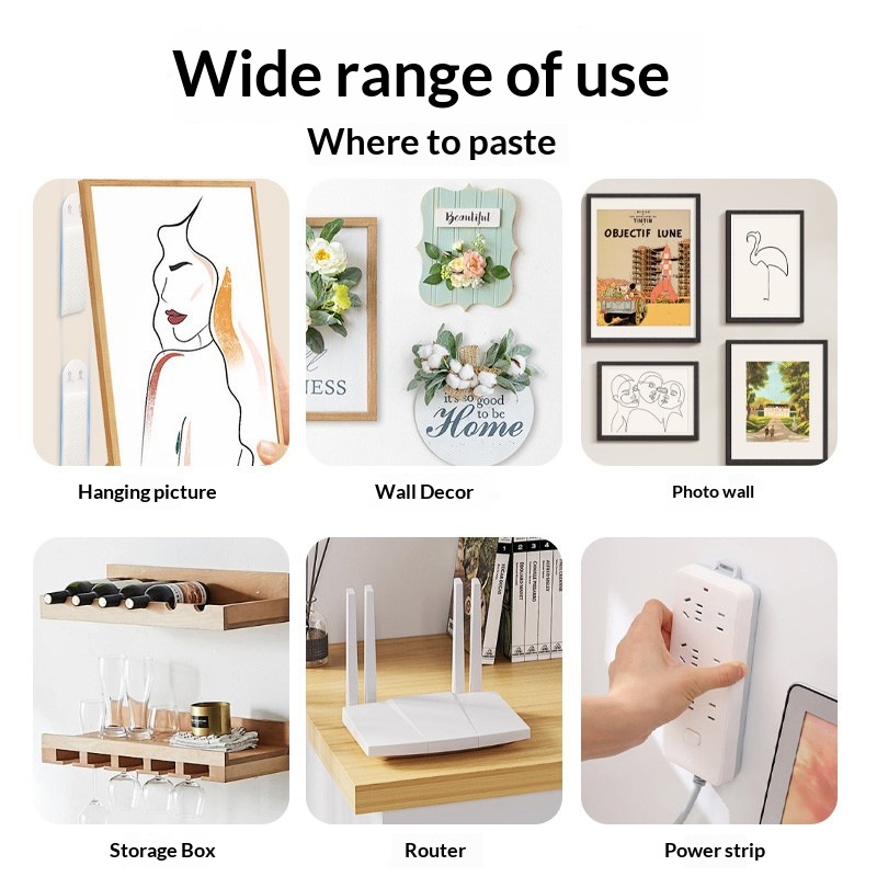 خطافات تعليق الصور بدون حفر، ش - مراجعة Picture Hanging Strip وسعره