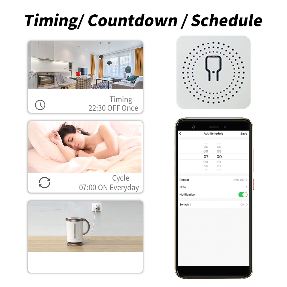 مفتاح ذكي صغير SIXWGH يعمل بال - مراجعة App Home Improvement وسعره