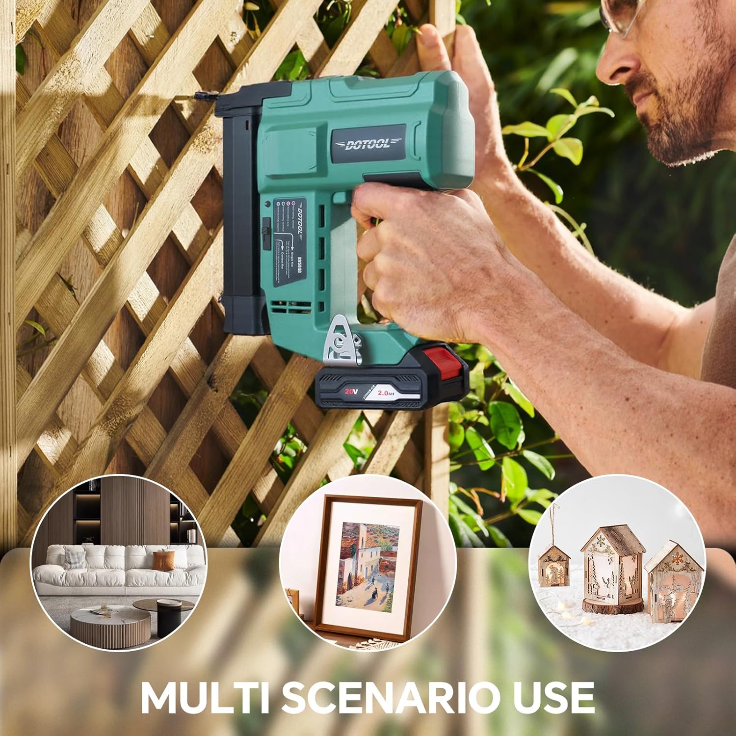 مسدس مسامير لاسلكي يعمل بالبطا - مراجعة Home Improvement Brad وسعره