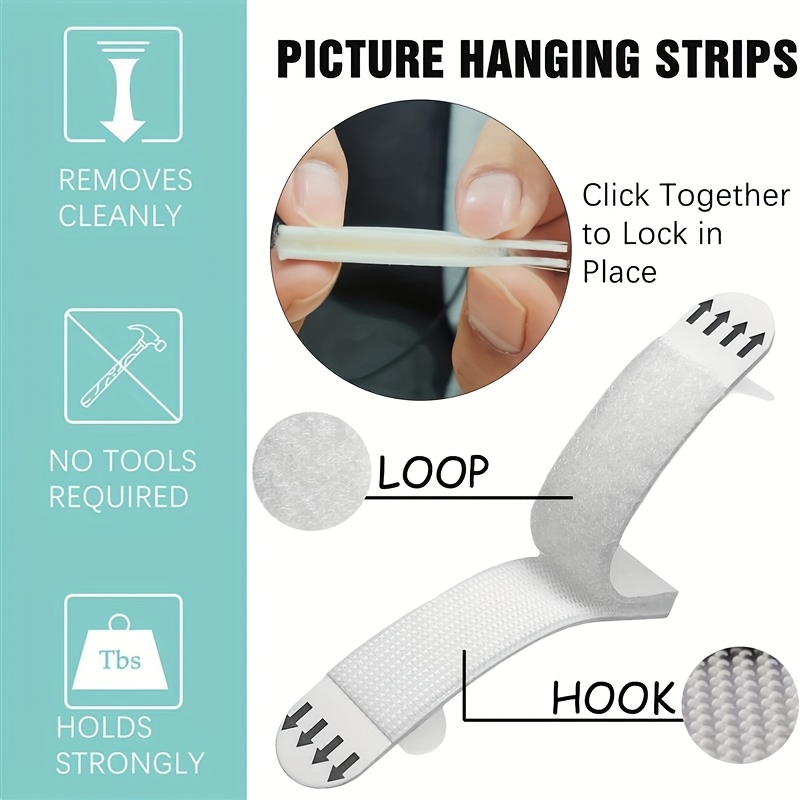 شريط لاصق قابل للإزالة بدون بق - مراجعة Picture Hanging Strip وسعره