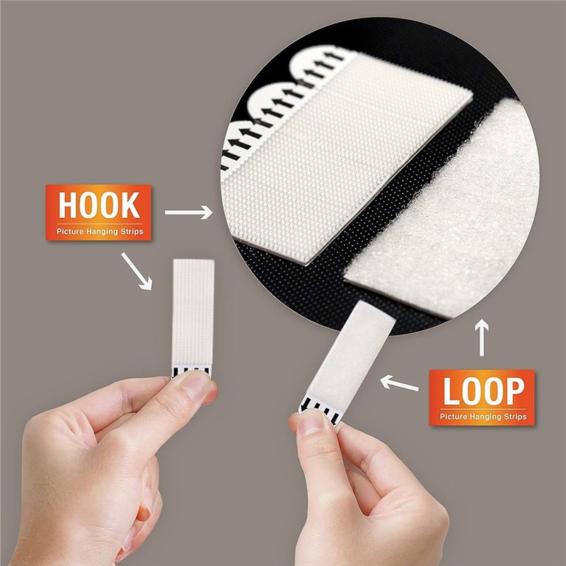 A03E-20 زوجًا (40 شريطًا) من ش - مراجعة Picture Hanging Strip وسعره