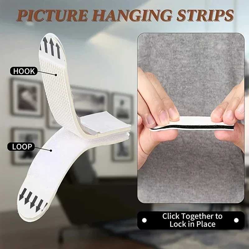 شرائط لاصقة مزدوجة الجوانب لتع - مراجعة Picture Hanging Strip وسعره